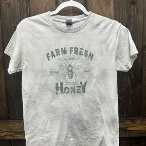Gildan Pale Purple Tie Dye T-Shirt with Farm Fresh Honey Graphic